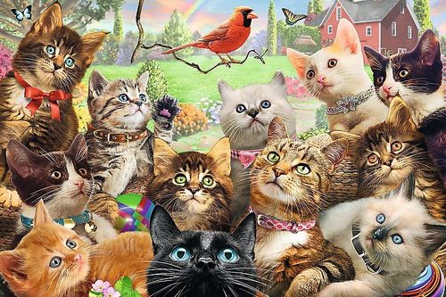 Puzzle 260 elementów - Kotki na Arena.pl
