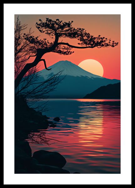 Plakat 30x45cm Góra Wieczorem zdjęcie 3