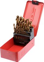 komplet wierteł tytanowych do metalu 1-13 25szt. - w-22340