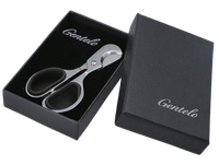 Srebrna Metalowa Obcinarka Do Cygara w Eleganckim Opakowaniu Prezentowym