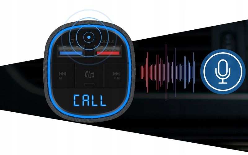 Transmiter FM BT z ŁADOWARKA USB Bluetooth zdjęcie 14