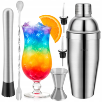Zestaw barmański shaker do drinków Ruhhy 6 elementów 700ml