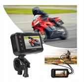 Kamera Motocyklowa Samochodowa Wideo Rejestrator Jazdy Przód Tył 1080P
