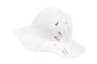 Jamiks GACELIA kapelusz dla dziewczynki na lato motylki biały 50-52