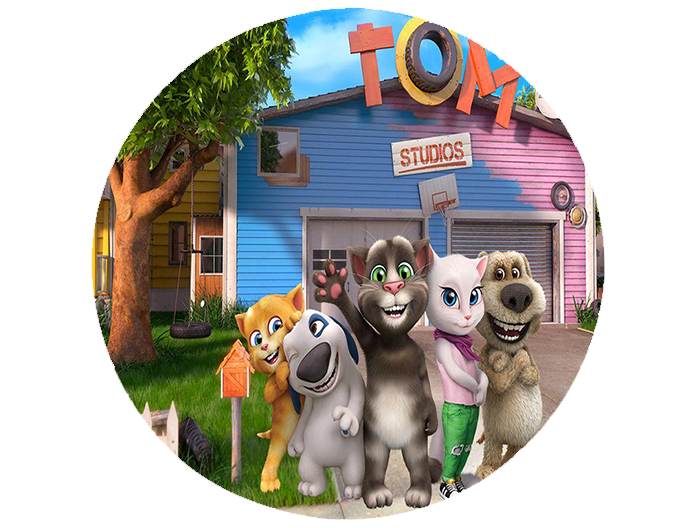 Opłatek na tort Gadający Kot zdjęcie 1