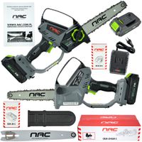 PILARKA PIŁA AKUMULATOROWA DO GAŁĘZI NAC 20 V 2 Ah Z POMPĄ SMARUJĄCĄ 20 CM