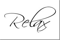 120CM 80CM OBRAZ NAPIS RELAX DRUK