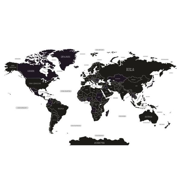 Naklejka Mapa Świata DK391 XXL zdjęcie 2
