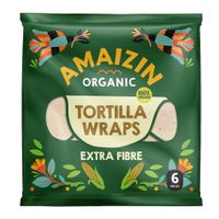 Amaizin Tortilla Wraps Z Otrębami BIO (6 sztuk) 240 g