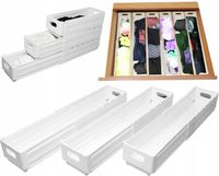 3 szt organizer regulowany do szafy rozsuwany na bieliznę ubrania