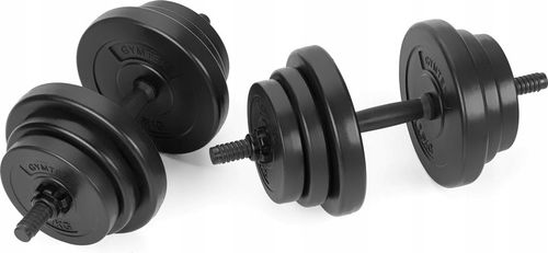 HANTLE REGULOWANE KOMPOZYTOWE ZESTAW 2X20KG + HANTEL KETTLEBELL GYMTEK na Arena.pl