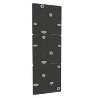 ścianka wspinaczkowa kwadrat 3 czarny - chwyty szare