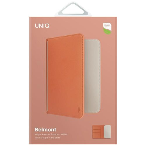 Etui na paszport UNIQ Belmont blokada    RFID terracotta kość słoniowa na Arena.pl