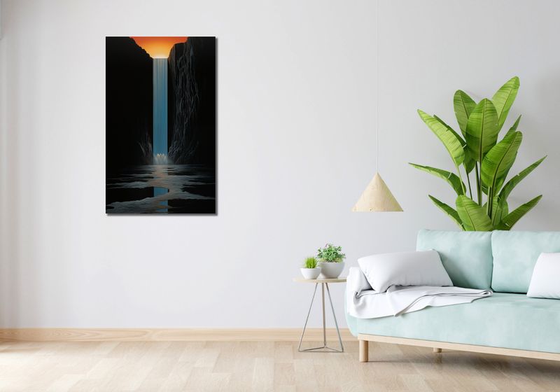 Obraz 60x100cm Wodospad Światła zdjęcie 2