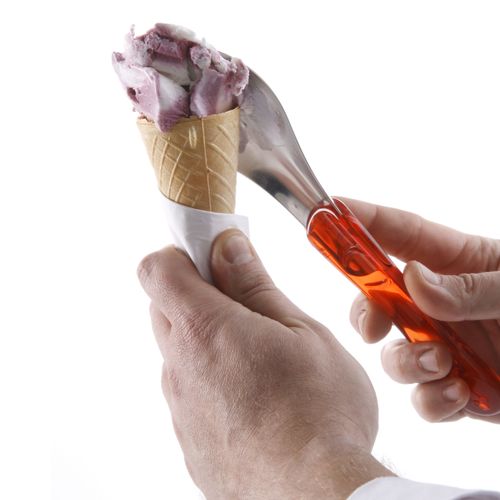 Szpatuła do lodów stalowa z uchwytem z tritanu czerwona - Hendi 755815 na Arena.pl