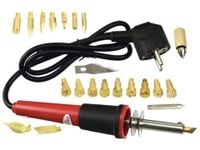 Wypalarka do drewna, skóry 23 elementy Geko G20050