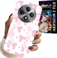 ETUI DO OPPO RENO12 F / 12FS 5G - RÓŻOWE WSTAZKI WSTĄZKA MODNE WZORY CASE