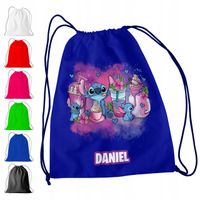 WOREK PLECAK SPORTOWY NA WF DLA DZIECI - LILO STITCH + IMIĘ! JUMBA NANI