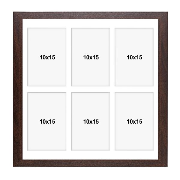 Ramka na 6 zdjęć Hekla 40x40x6 MDF galeria brązowy 1szt. zdjęcie 7