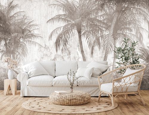 Fototapeta PALMY Las Tropikalny Tekstura Abstrakcja 270cm x 180cm na Arena.pl