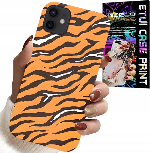 ETUI DO IPHONE 13 MINI - PLECKI W TYGRYSIE PASKI POKROWIEC +SZKŁO na Arena.pl