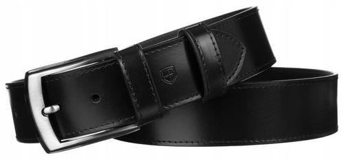 Skorzany szeroki pasek meski z klasyczna klamra na Arena.pl