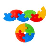 klocki edukacyjne Kola-puzzle King 72 sztuk