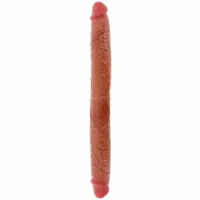 toyjoy get real skin silikonowy model dwustronny karmelowy 46 cm