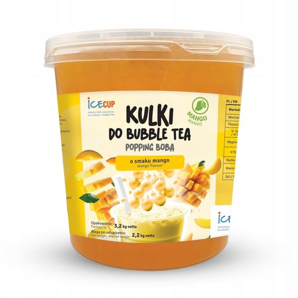 Kulki do Bubble Tea MANGO 3.2kg zdjęcie 1