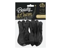 balony beauty&charm pastelowe czarne 10szt