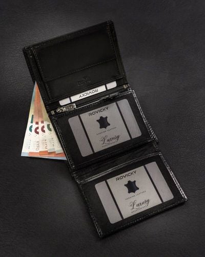 elegancki, skórzany portfel męski - rovicky na Arena.pl