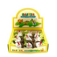 kury wielkanocne w gniazdkach 5,5 cm. 9 szt. WKZ-8291