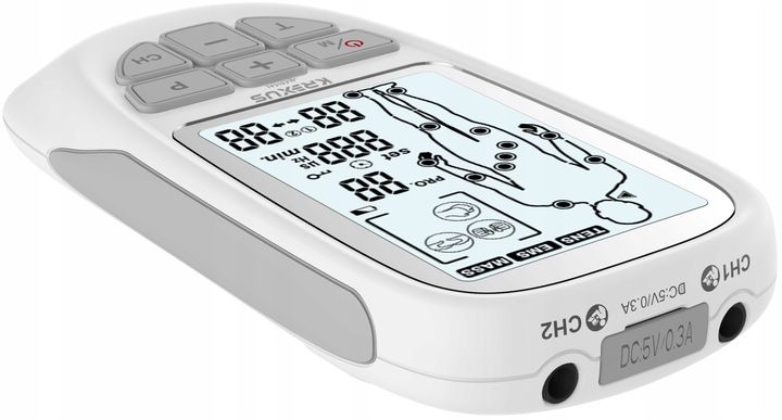 Elektrostymulator mięśni nerwów TENS EMS MASAŻ 73 programy Krexus zdjęcie 12