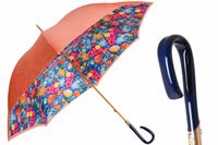 PASOTTI Parasol 93cm Pomarańcz Kwiaty Acetate Włochy LUX