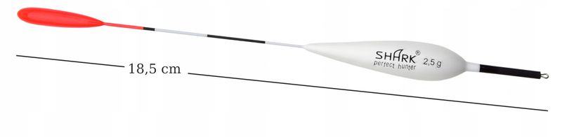 Spławik Przelotowy z BALSY SHARK Perfekt Hunter 2,5 g / 18,5 cm zdjęcie 2