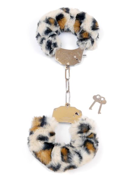 Kajdanki Fetish B - Series- Furry Cuffs Leopard zdjęcie 2