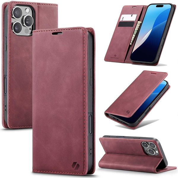 Spacecase Wallet Iphone 16 Pro Red zdjęcie 7