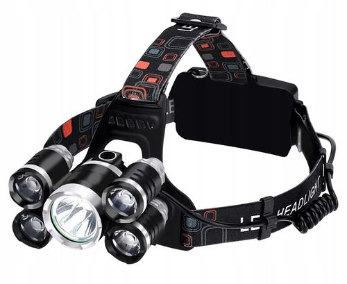 latarka czołowa 5 x led t6 cree na Arena.pl