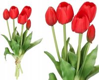 TULIPANY BUKIET TULIPANÓW GUMOWANE GUMOWE SILIKONOWE JAK ŻYWE