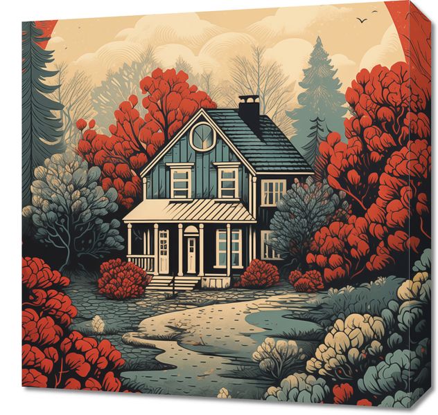 Obraz 50x50cm Idylla Rustykalna zdjęcie 1