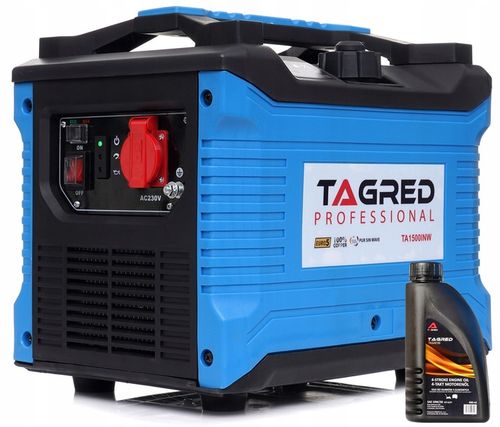AGREGAT PRĄDOTWÓRCZY GENERATOR PRĄDU 1200W MIEDZIANA PRĄDNICA + OLEJ na Arena.pl