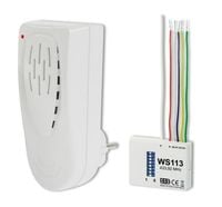 Bezprzewodowy dzwonek Elektrobock BZ8-113 z nadajnikiem do puszki 60 mm