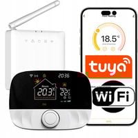 Termostat WIFI z bezprzewodowym przekaźnikiem bezpotencjałowym TUYA
