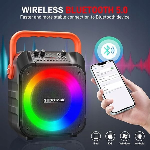 Głośnik przenośny SUDOTACK SP-70B czarny 15 W zdjęcie 5