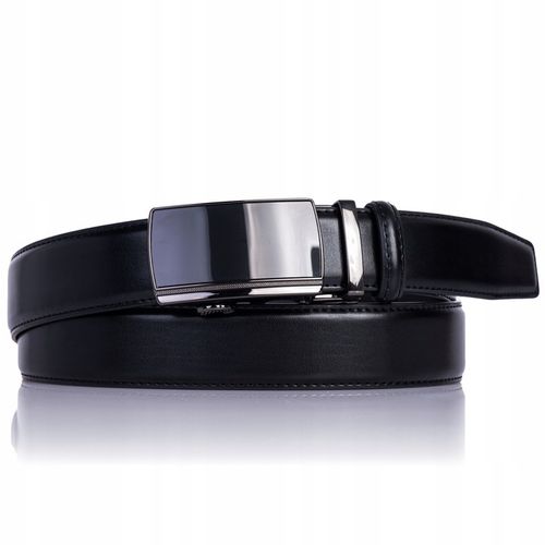 Pasek Skórzany SEPHER męski Automat CZARNY spodni na Arena.pl