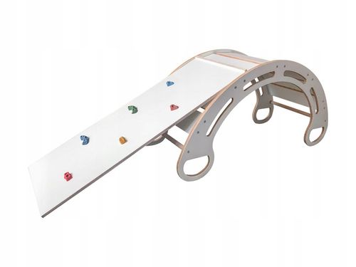 Bujak MDF + zjeżdżalnia wspinaczkowa + poduszka szara 100 cm na Arena.pl