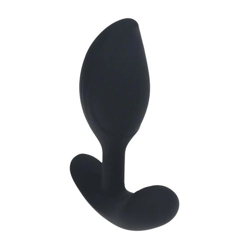 Remote Control Vibrating Liquid Silicone Anal Plug - Black na Arena.pl