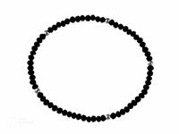 SREBRNA BRANSOLETKA ŻYŁCE KULKI AGAT ROZŁADOWUJE STRES NAPIĘCIE