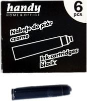 naboje do piór wiecznych 6szt. czarny. w pud. handy nb-007tr