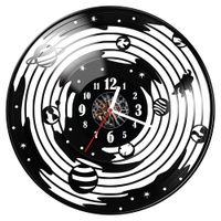 Zegar ścienny z płyty winylowej Planety 167.14